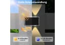 ibettertec LED Außen-Wandleuchte Solar Up and Down 9 Farbmodi IP66 Bild 1