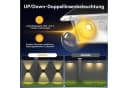 Vornix LED Außen-Wandleuchte Solar, Up and Down, 9 Farbmodi, IP66 Wasserdicht Bild 5