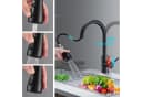 ibettertec Waschtischarmatur Schwarz Ausziehbar 360° Bild 2