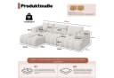 HawthyHome Ecksofa Wolken-Sofa Modulares L-Form Sofa mit Récamiere Bild 1