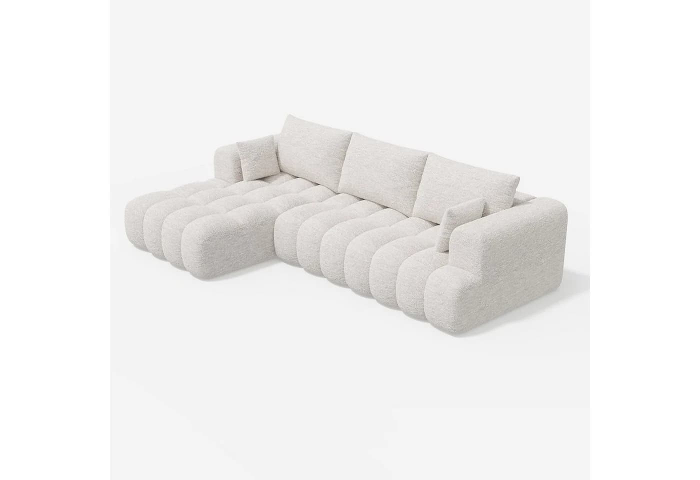 HawthyHome Ecksofa Wolken-Sofa Modulares L-Form Sofa mit Récamiere - Bild 3
