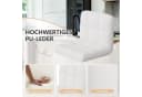 HawthyHome Barhocker Bistrohocker 2er Set Weiß Kunstleder Bild 3