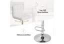 HawthyHome Barhocker Bistrohocker 2er Set Weiß Kunstleder Bild 4