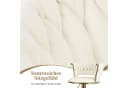 HawthyHome Barhocker mit Rückenlehne und Fußstütze Beige Gold Bild 3