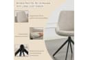 AISALL Polsterstuhl modern drehbar ohne Armlehnen Beige/Braun/Grün Bild 4