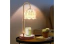 Xruiy LED Nachttischlampe Kerzenwärmer mit Dimmer & Timer, Gold Bild 2