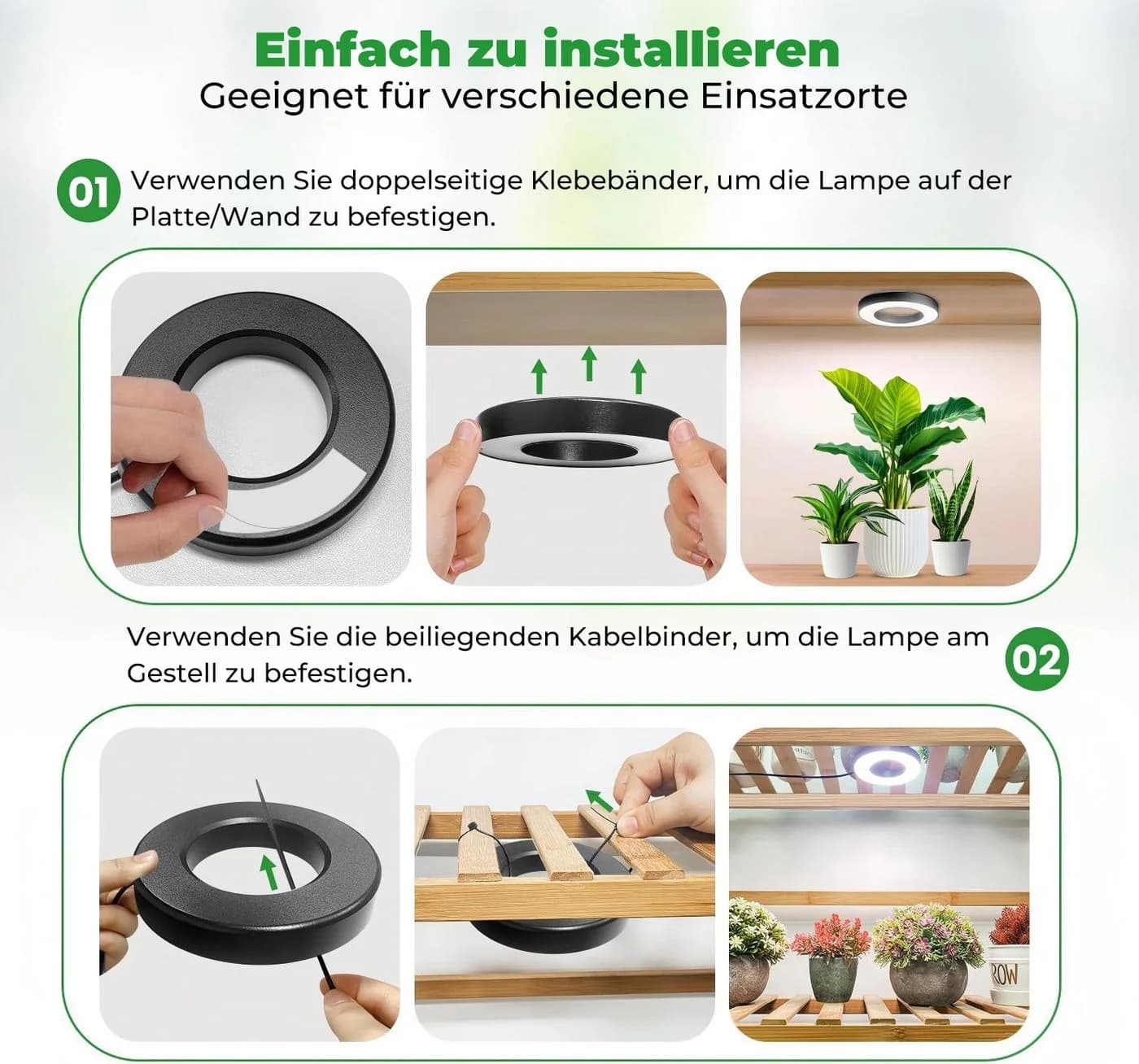 Futicare LED Pflanzenlampe Vollspektrum 144 LEDs mit Timer - Bild 5