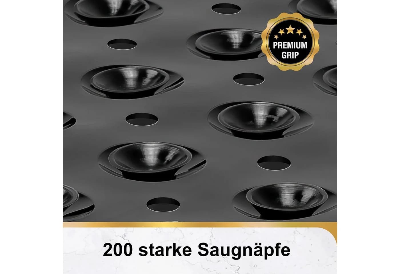 Futicare Wanneneinlage Badewannenmatte rutschfest Schwarz