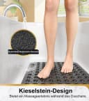 Futicare Wanneneinlage Badewannenmatte rutschfest Schwarz Bild 3