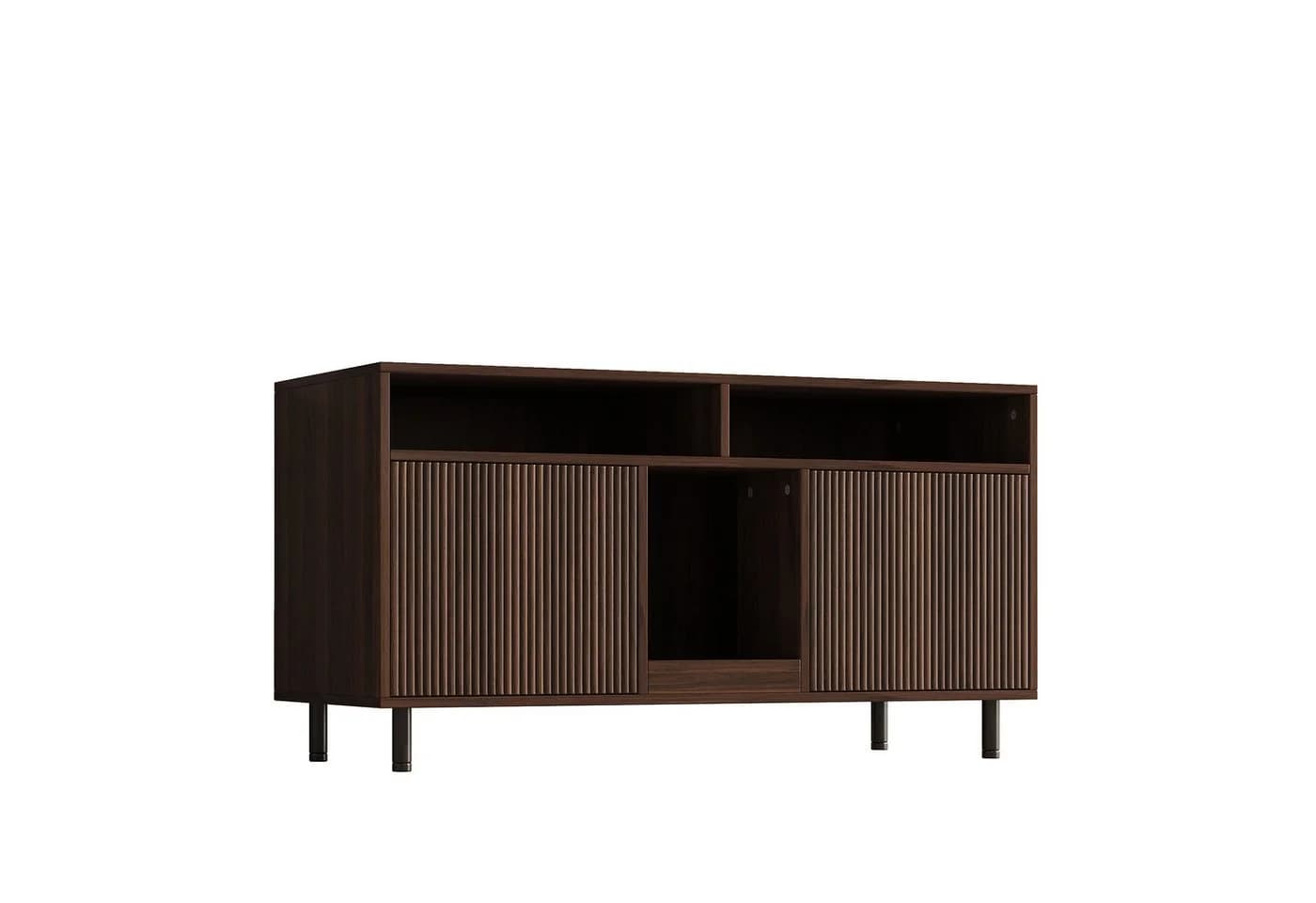 ANYSUN Sideboard Katzentoiletten-Schrank mit Rippentüren