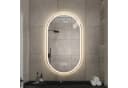 ANYSUN LED Wandspiegel Oval Entnebelung Aluminium Bild 1