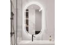 ANYSUN LED Wandspiegel Oval Entnebelung Aluminium Bild 2