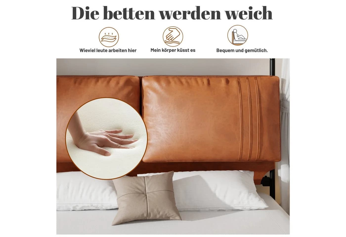 ANYSUN Bettgestahl mit Baldachin-Säulen Stahl - Bild 4
