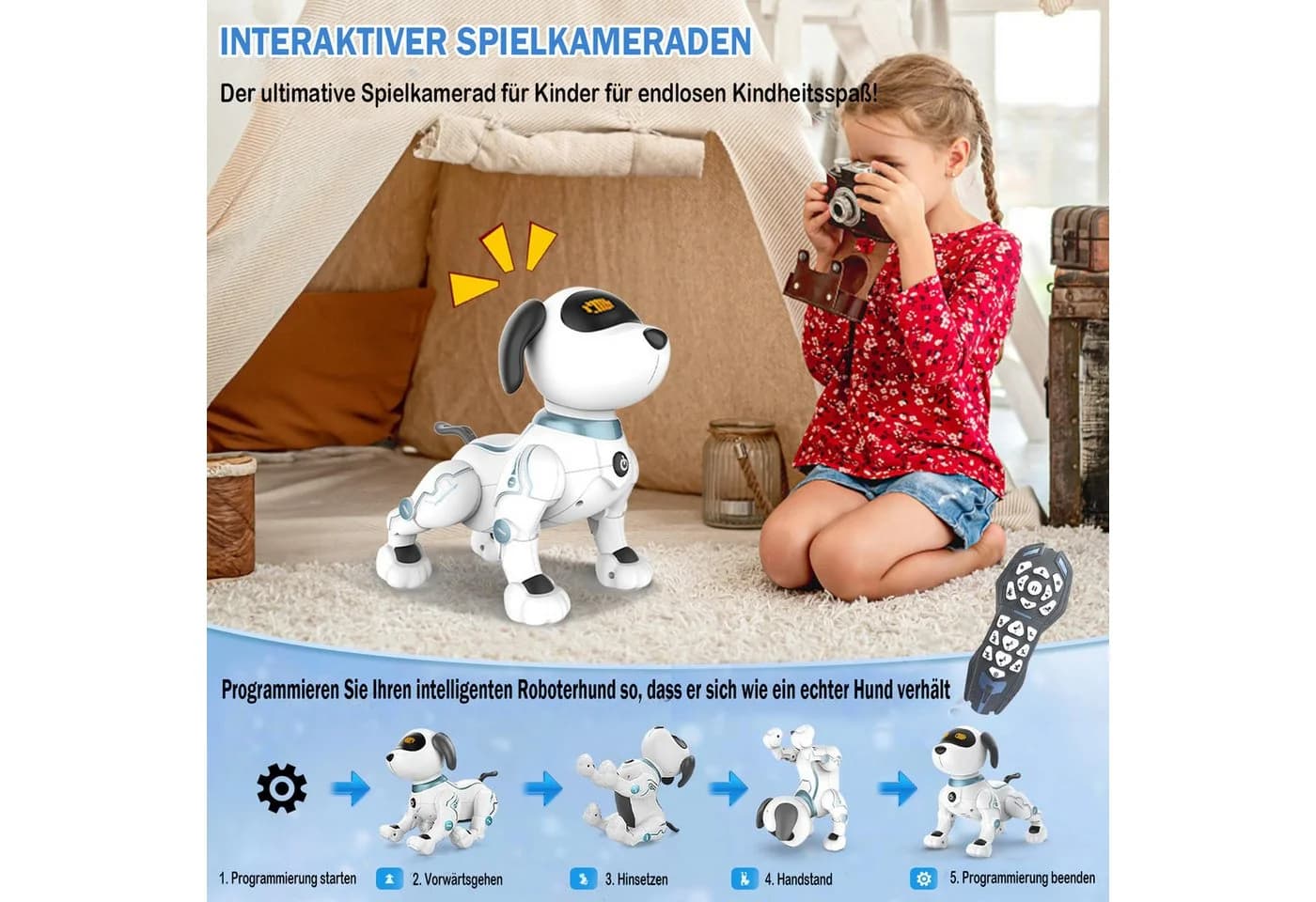 Roboterhund - Interaktives und Programmierbares Spielzeug - Bild 3