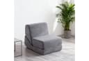 ANYSUN Klappsofa grau Samt Schaumstoff Polsterung Bild 2