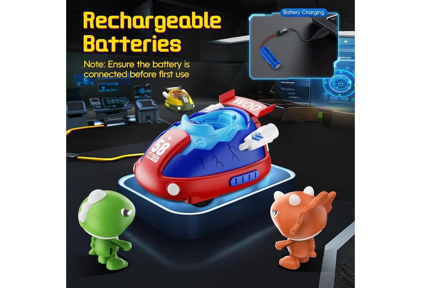 ANYSUN RC-Auto Ferngesteuertes Auto, 2 Stück Autoscooter-Spielzeug für Kinder ab 3 Jahren - Bild 5