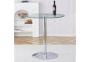 ANYSUN Glastisch Rund Glas Silber Minimalistisch Bild 2