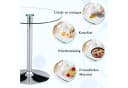 ANYSUN Glastisch Rund Glas Silber Minimalistisch Bild 4
