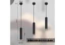 Nettlife Pendelleuchte Moderne Hängelampe Schwarz/Weiß GU10 Aluminium Bild 3