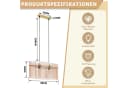 Nettlife Pendelleuchte Retro Schwarz/Gold 2 Flammig Hängelampe Ø 60cm E27 Bild 3