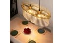 Nettlife Pendelleuchte Retro Schwarz/Gold 2 Flammig Hängelampe Ø 60cm E27 Bild 5