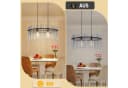 Nettlife Pendelleuchte Retro Schwarz/Gold 2 Flammig Hängelampe Ø 60cm Bild 5