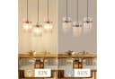 Nettlife LED Pendelleuchte Retro Gold/Schwarz E27 Hängeleuchte 16cm Bild 3
