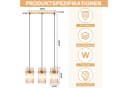 Nettlife LED Pendelleuchte Retro Gold/Schwarz E27 Hängeleuchte 16cm Bild 4