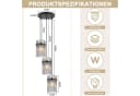 Nettlife Pendelleuchte Retro Gold/Schwarz E27 3-Flammig 16cm Bild 3