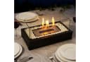 Nettlife Tischfeuer Ethanol Tischkamin Indoor Outdoor Eckig/Rund Kamin Tischfeuerstelle Set Schwarz Bild 1