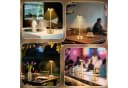 Nettlife LED Tischleuchte Modern Gold/Weiß/Schwarz/Silber Kabellose Nachttischlampe USB-C Touch Dimmbar Bild 5