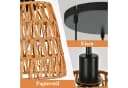 Nettlife Pendelleuchte Retro Boho Rattan 1/3 flammig E27 Bild 4