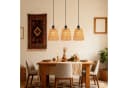 Nettlife Pendelleuchte Retro Boho Rattan höhenverstellbar E27 Bild 1