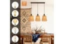 Nettlife Pendelleuchte Retro Boho Rattan höhenverstellbar E27 Bild 4
