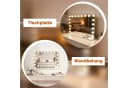 Nettlife Schminkspiegel LED-Beleuchtung Bluetooth 18 LEDs 3 Lichtmodi Hollywood Style Bild 4