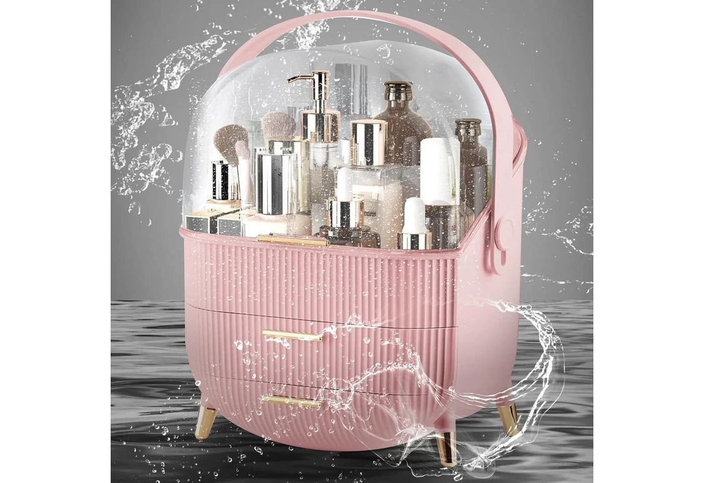 Nettlife Make-Up Organizer Kosmetikorganizer mit 2 Schubladen - Bild 2