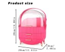 Nettlife Make-Up Organizer Kosmetikorganizer mit 2 Schubladen Bild 3
