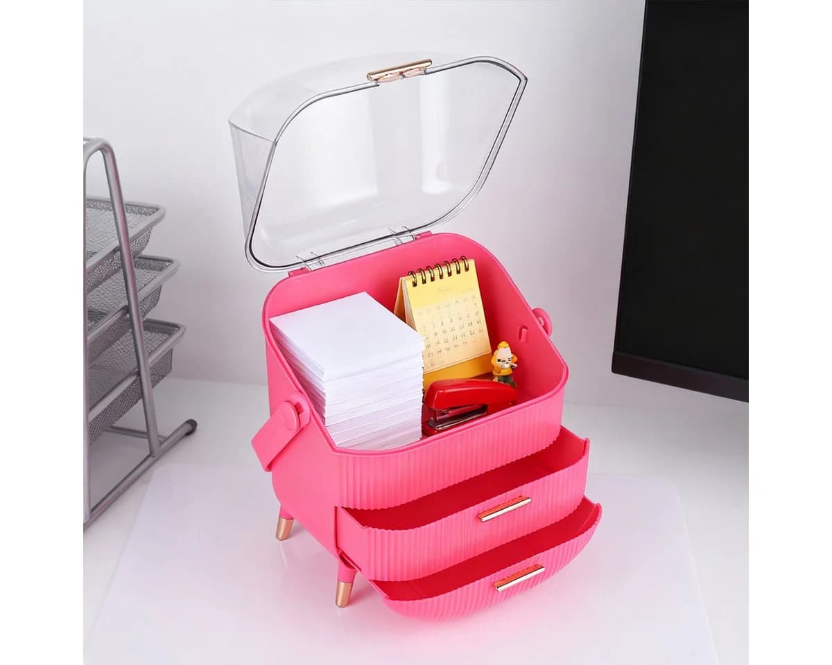 Nettlife Make-Up Organizer Kosmetikorganizer mit 2 Schubladen - Bild 4