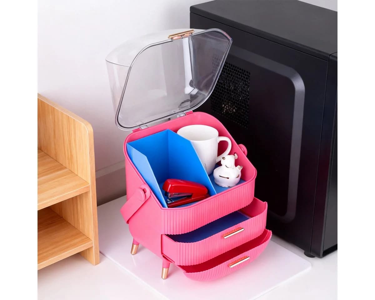 Nettlife Make-Up Organizer Kosmetikorganizer mit 2 Schubladen - Bild 5