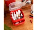 Nettlife Make-Up Organizer mit 2 Schubladen Rot Bild 4