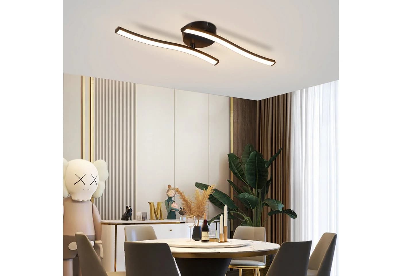 Nettlife LED Deckenleuchte 6W Warmweiß Modern
