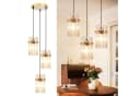 Nettlife Pendelleuchte Schwarz/Gold Ø 60cm E27 Modern Bild 2