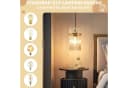 Nettlife Pendelleuchte Schwarz/Gold E27 Modern Bild 5