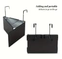 Nettlife Schminkspiegel Schwarz Tragbarer 3-fach Spiegel 360 Grad Klappbar 90 cm Bild 4
