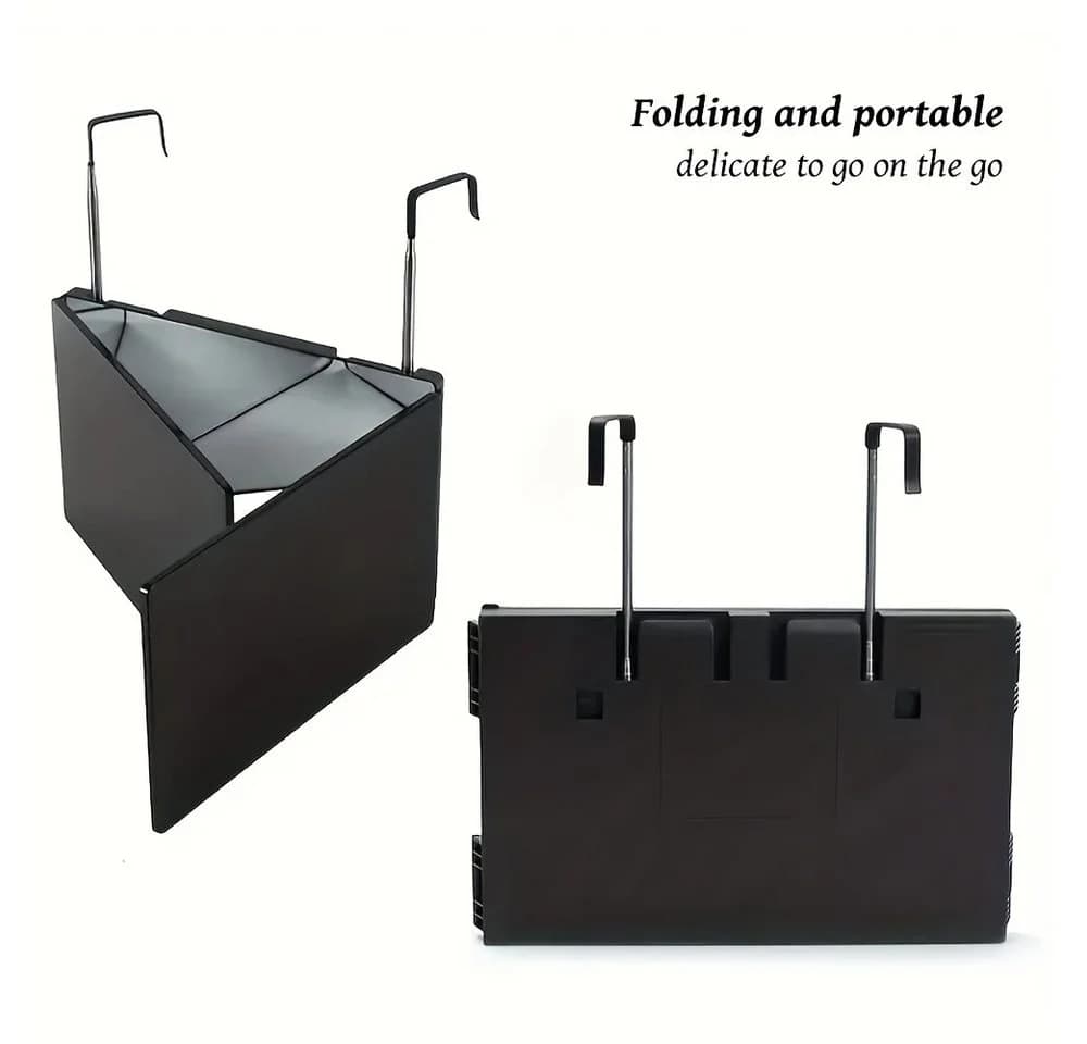 Nettlife Schminkspiegel Schwarz Tragbarer 3-fach Spiegel 360 Grad Klappbar 90 cm - Bild 4