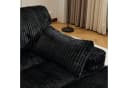 Leawin Loungesofa Modulares Cordsofa Schwarz Bild 5