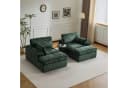 Leawin Loungesofa 2-Sitzer mit Bettfunktion Cordsofa Bild 1