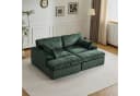 Leawin Loungesofa 2-Sitzer mit Bettfunktion Cordsofa Bild 2
