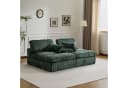 Leawin Loungesofa 2-Sitzer mit Bettfunktion Cordsofa Bild 3