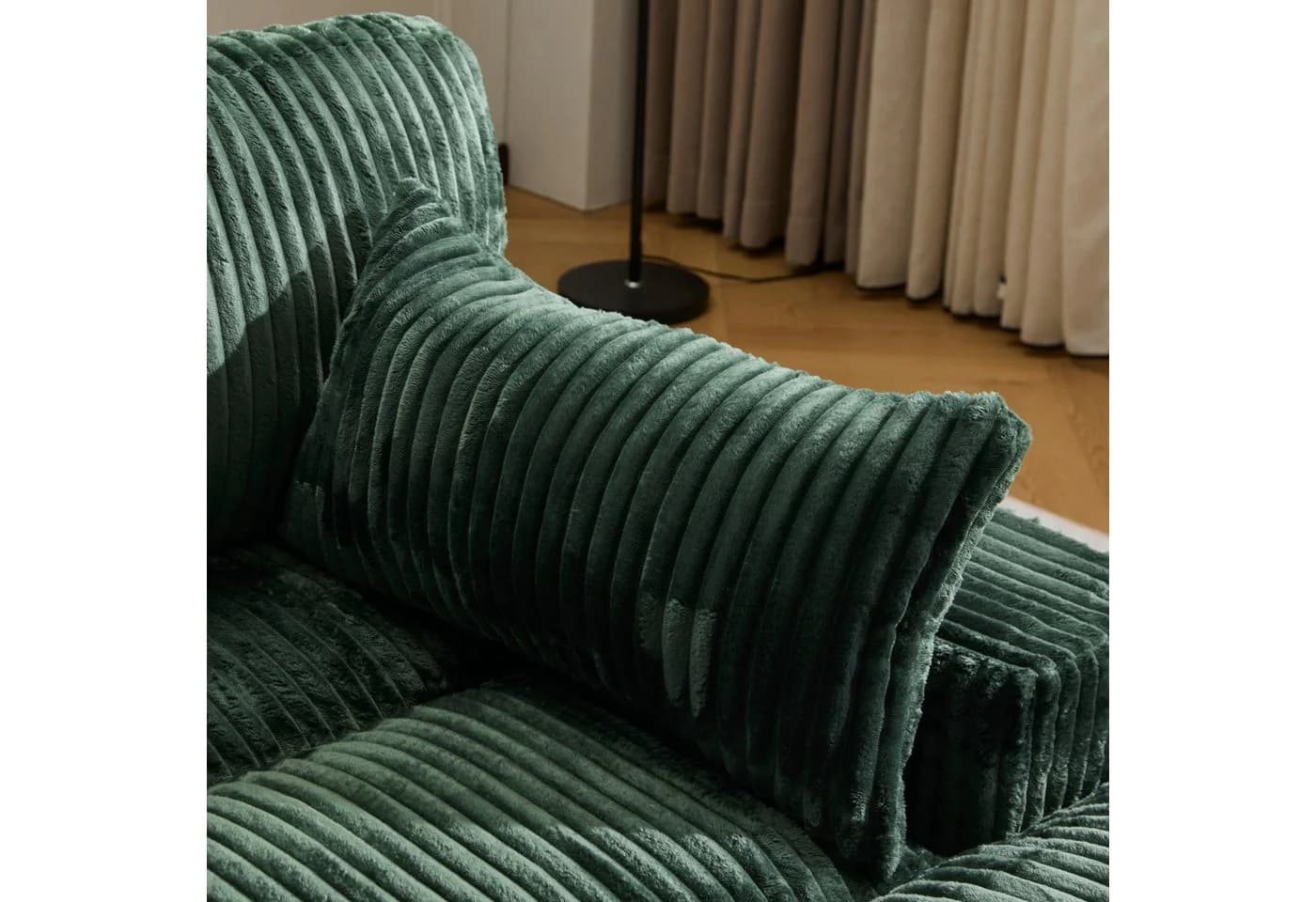 Leawin Loungesofa 2-Sitzer mit Bettfunktion Cordsofa - Bild 4